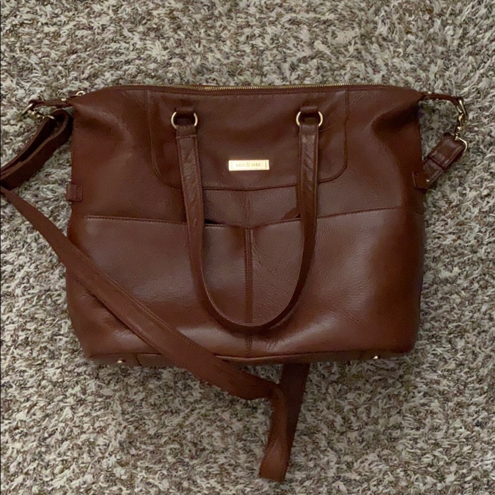 Lily Jade Shaylee leather diaper bag